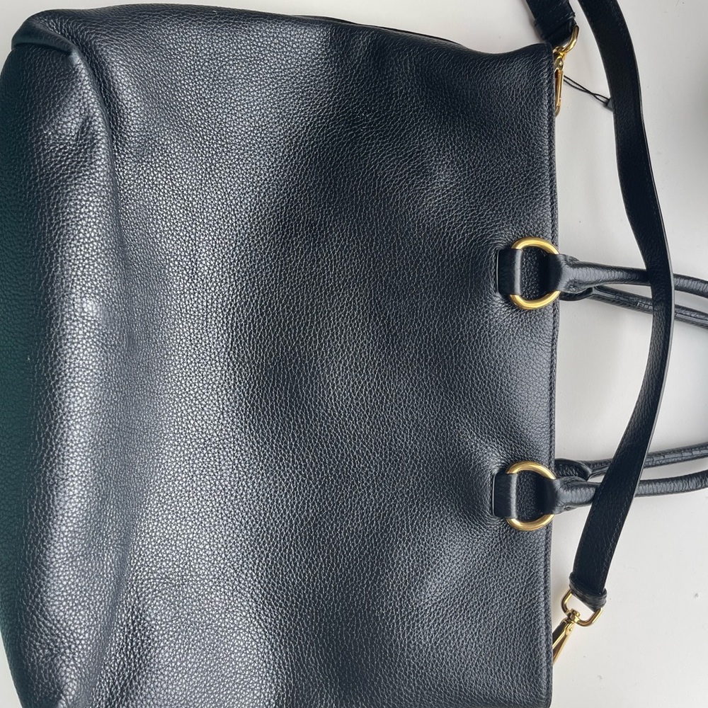 Authentic Prada, Phoenix, tote bag, and black with gold accents - Picture 3 of 7